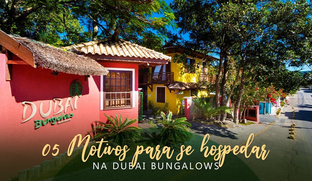 05 Motivos para se hospedar na Dubai Bungalows